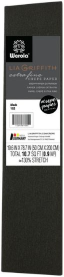 Picture of Extra Fine Crepe Paper 19.6"X78.7" Black