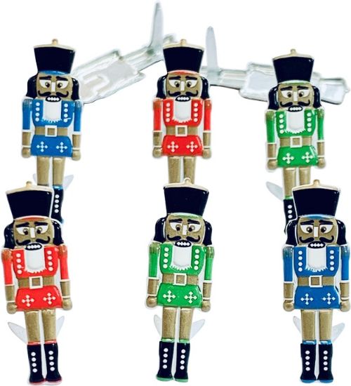 Picture of Eyelet Outlet Shape Brads 12/Pkg Nutcracker