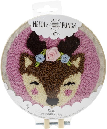 Picture of Fabric Editions Needle Creations Needle Punch Kit 6" Deer