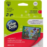 Picture of Glue Dots .5" Craft Dot Sheets Value Pack 600 Clear Dots