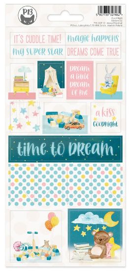 Picture of Good Night Cardstock Stickers 4"X9"-#02