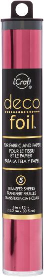 Picture of Deco Foil Transfer Sheets 6"X12" 5/Pkg Wild Cherry