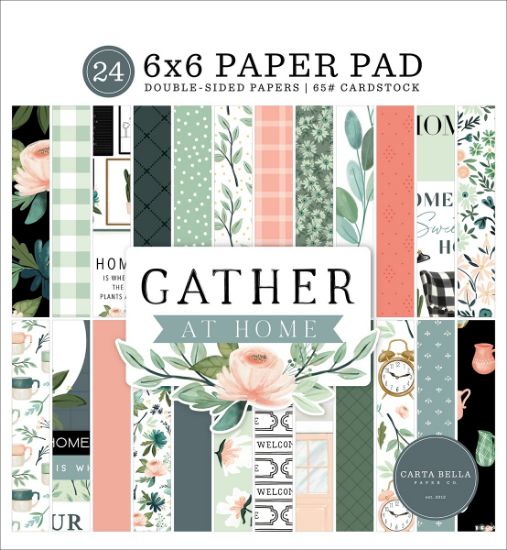 Picture of Carta Bella Double-Sided Paper Pad 6"X6" 24/Pkg-Gather At Home