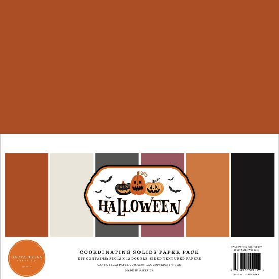Picture of Carta Bella Solid Collection Kit 12"X12"-Halloween