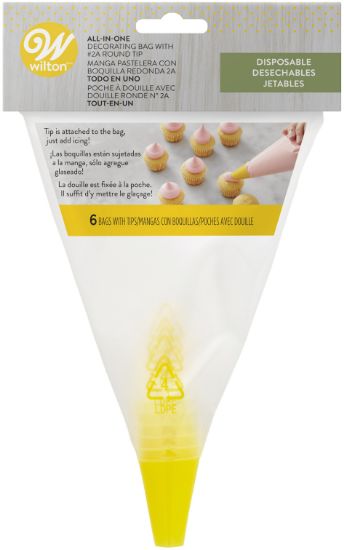Picture of All-In-One Disposable Decorating Bag With Round Tip #2A