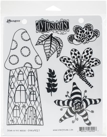 Picture of Dyan Reaveley's Dylusions Cling Stamp Collections 8.5"X7" Down In The Woods