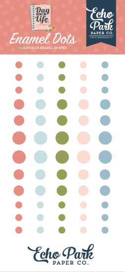 Picture of Echo Park Adhesive Enamel Dots 60/Pkg-Day In The Life No. 2