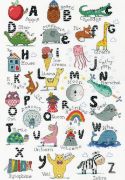 Picture of Design Works Counted Cross Stitch Kit 14"X20" ABC Fun (14 Count)