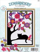 Picture of Design Works Felt Collage Applique Kit 9"X12"-Cat in Tree Silhouette