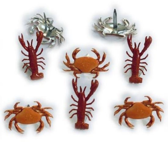 Picture of Eyelet Outlet Shape Brads 12/Pkg-Crab/Lobster brads