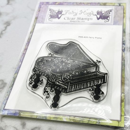 Picture of Fairy Hugs Clear Stamps-Fairy Piano
