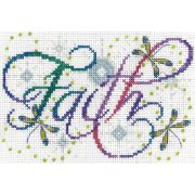 Picture of Faith Counted Cross Stitch Kit 5"X7" 14 Count