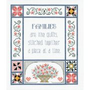 Picture of Families Are Like Quilts Counted Cross Stitch Kit 13"X15" 14 Count