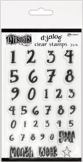 Picture of Dyan Reaveley's Dylusions Clear Stamps 4"X8" Numerology