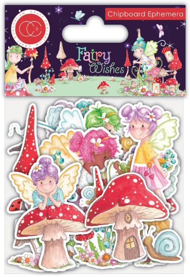 Picture of Craft Consortium Chipboard Ephemera 30/Pkg-Fairy Wishes