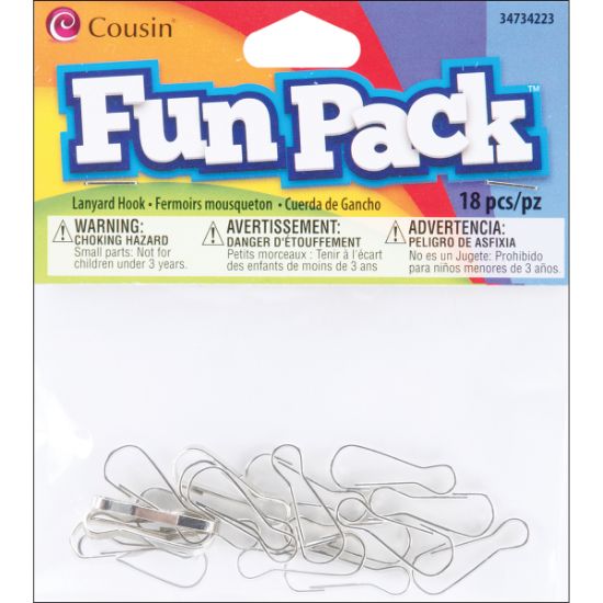 Picture of Fun Pack Lanyard Hooks 18/Pkg Silver