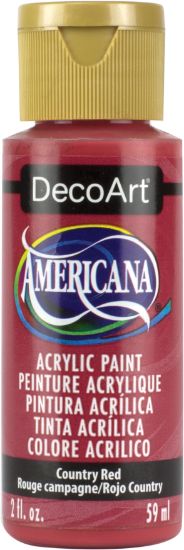 Picture of Americana Acrylic Paint 2oz Country Red - Opaque