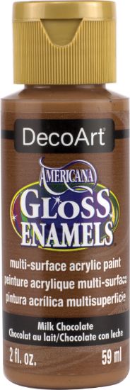 Picture of Americana Gloss Enamels Acrylic Paint 2oz Milk Chocolate