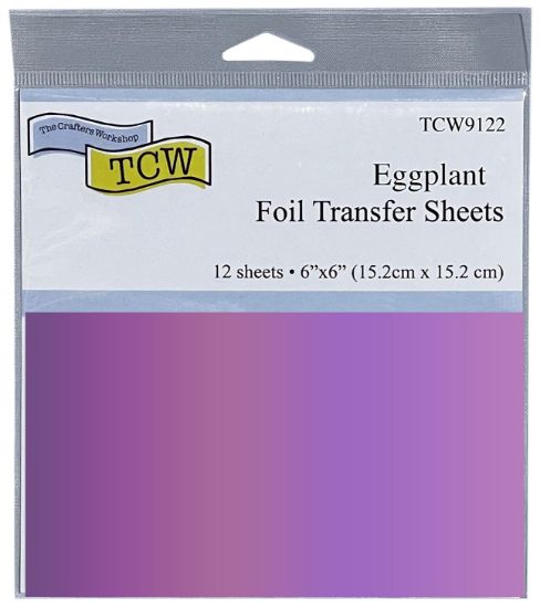 Picture of Crafter's Workshop Foil Transfer Sheets 6"X6" 12/Pkg-Eggplant