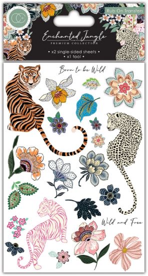 Picture of Craft Consortium Rub-On Transfers 2/Pkg-Enchanted Jungle