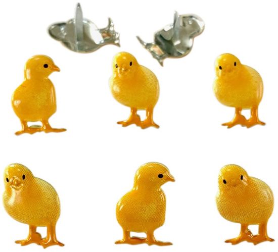 Picture of Eyelet Outlet Shape Brads 12/Pkg Chick