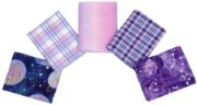 Picture of Fabric Editions Little Feet Boutique Fat Quarter Bundle 5pcs Celestial