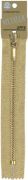 Picture of Fashion Metallic Closed Bottom Zipper 9" Gold