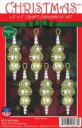 Picture of Design Works Beaded Ornament Kit 1.25"X7" Set of 6-Pearl Drops