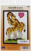 Picture of Design Works Counted Cross Stitch Kit 5"X7" Giraffe Love (14 Count)