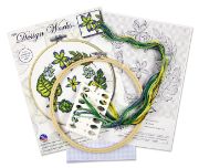 Picture of Design Works Counted Cross Stitch Kit 8" Round-Ferns (11 Count)