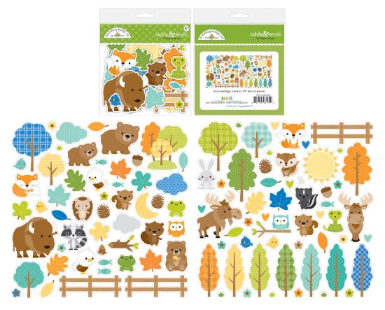 Picture of Doodlebug Odds & Ends Bits & Pieces Die-Cuts Friendly Forest