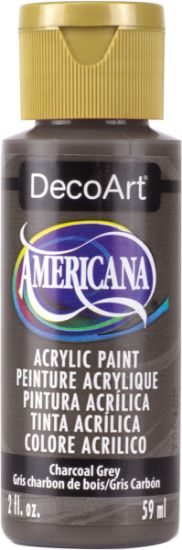 Picture of Americana Acrylic Paint 2oz Charcoal Grey - Opaque