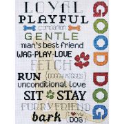 Picture of Good Dog Counted Cross Stitch Kit 9"X12" 14 Count