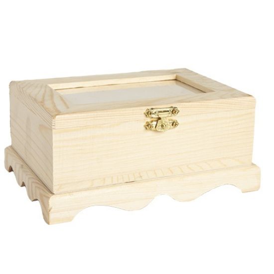 Picture of CousinDIY Unfinished Wood Frame Box 6.5"x4.8"x2.8"