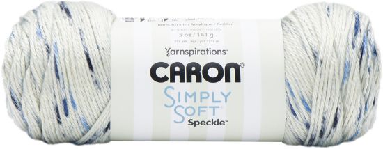 Picture of Caron Simply Soft Speckle Yarn Blue Gingham