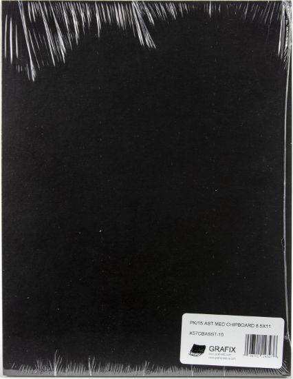 Picture of Grafix Medium Weight Chipboard Assorted 8.5"x11" 15/Pkg 