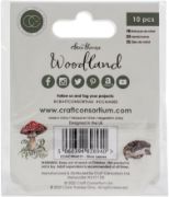 Picture of Craft Consortium Woodland Metal Charms 10/Pkg Silver Leaf