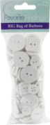 Picture of Favorite Findings Big Bag Of Buttons White 4oz