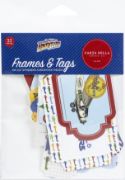 Picture of Carta Bella Cardstock Ephemera 33/Pkg Frames & Tags, Our Travel Adventure