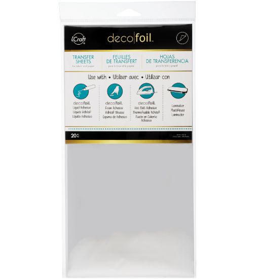 Picture of Deco Foil Transfer Sheet 6"X12" 20/Pkg Silver