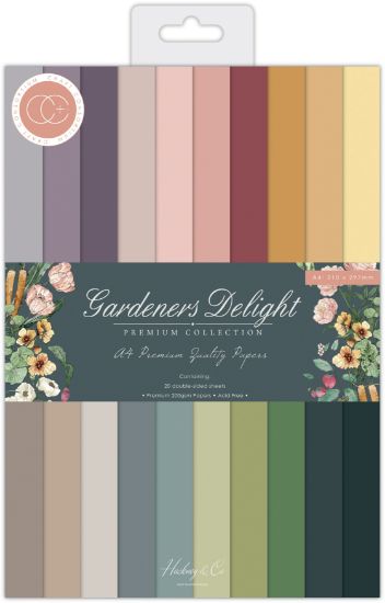 Picture of Craft Consortium Double-Sided Paper Pad A4 20/Pkg-Gardeners Delight