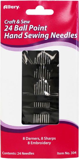 Picture of Allary Ball Point Hand Sewing Needles 24/Pkg Assorted