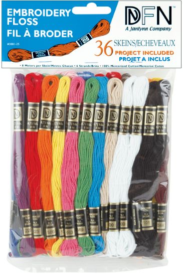 Picture of Cotton Embroidery Floss Pack 8.7yd 36/Pkg Primary Colors