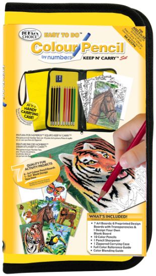 Picture of Big Kid's Choice Easy To Do Keep 'N Carry Set Color Pencil By Number