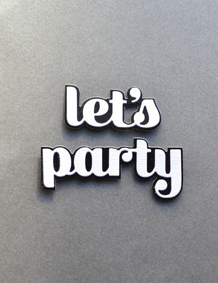 Picture of Birch Press Designs Dies-Let's Party Sugar Script