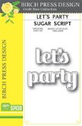Picture of Birch Press Designs Dies-Let's Party Sugar Script