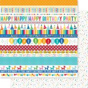 Picture of Birthday Bash Double-Sided Cardstock 12"X12"-Birthday Bash Borders