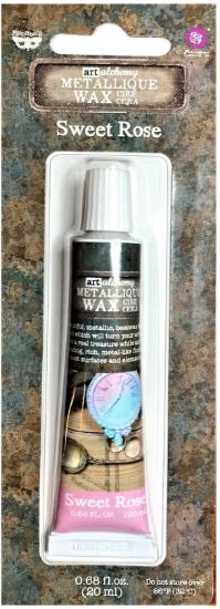 Picture of Finnabair Art Alchemy Metallique Wax .68 Fluid Ounce Sweet Rose