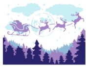 Picture of Crafter's Workshop Layered Card Stencil 8.5"X11"-Layered Santa Moon