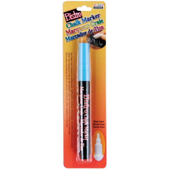 Picture of Bistro Chalk Marker Fine Point Fluorescent Light Blue